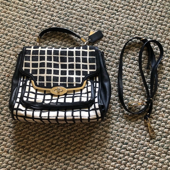 😍AUTHENTIC LINEN & LEATHER COACH BAG‼️ - Picture 13 of 16